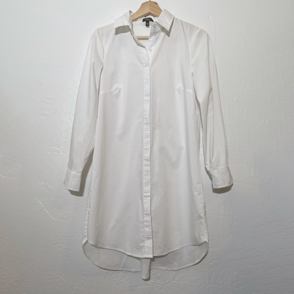 White shirt dress